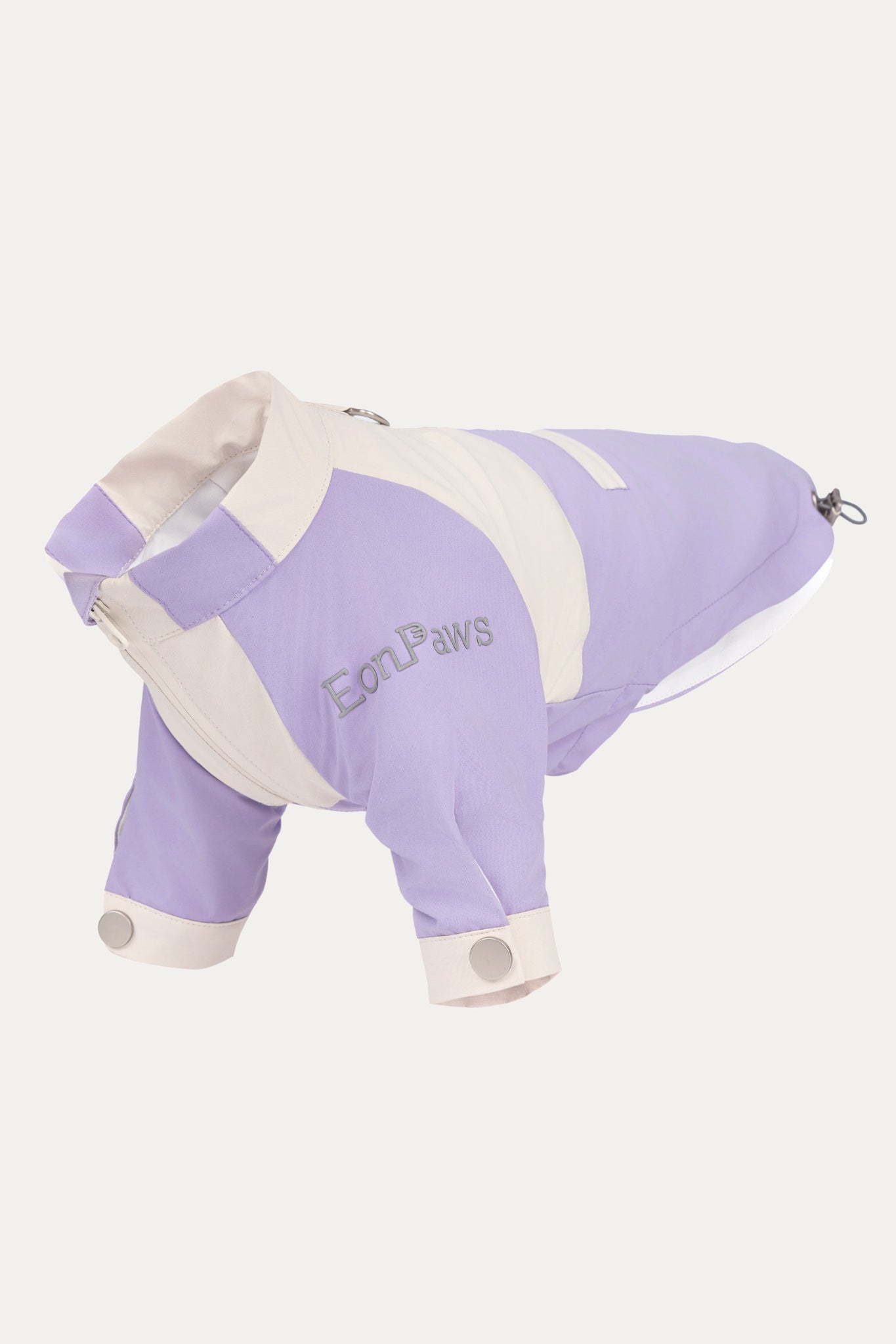 Best jacket staple for dogs, offering the perfect mix of high-end fashion and functional wear.Handcrafted with high-quality fabrics that keep your dogs dry, clean, warm, cozy, and comfortable as they look.#color_Lilac&Ivory